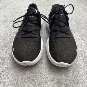 Nike Flex Running Athletic Shoes Mens 10 Black White Lace Up Active Workout Run